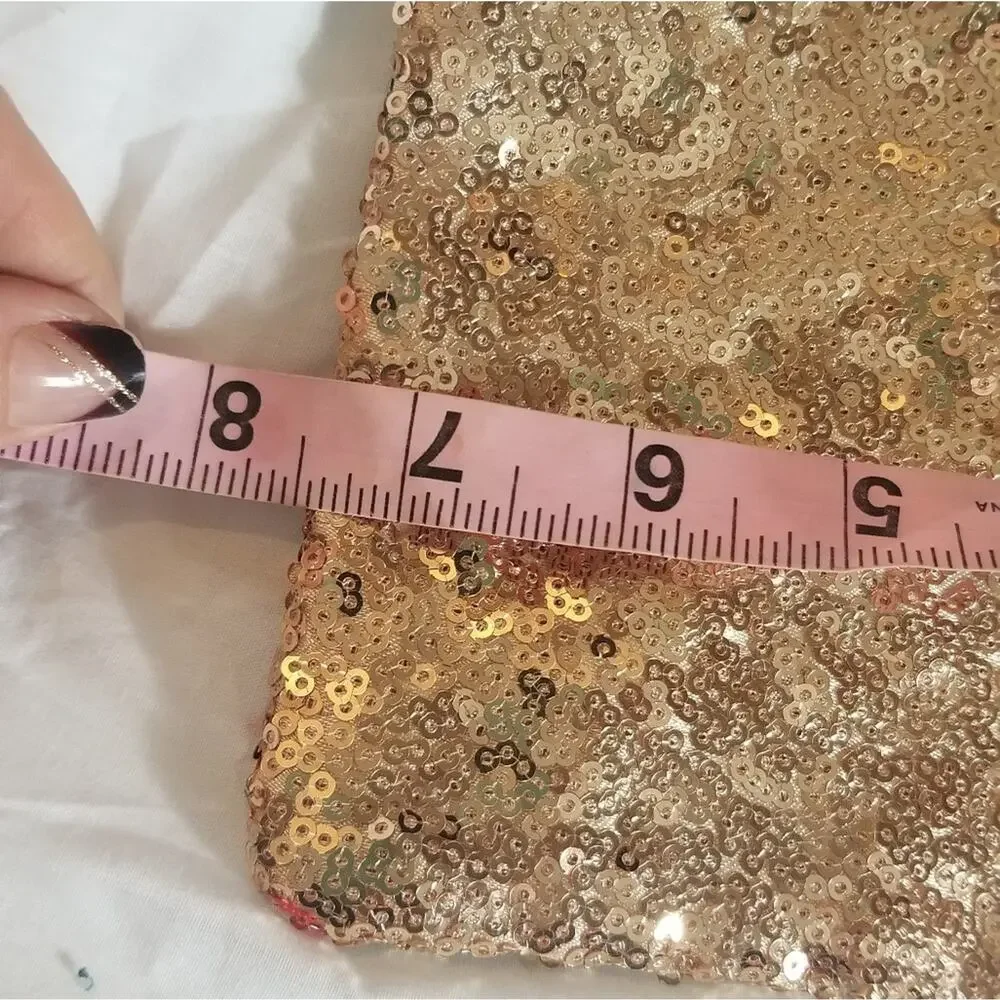 Ipsy | Gold Sequin Makeup Bag/Purse - add me to a bundle!